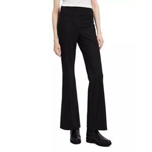 Theory Women High Waist Pull On Flared Pant Black Size 38